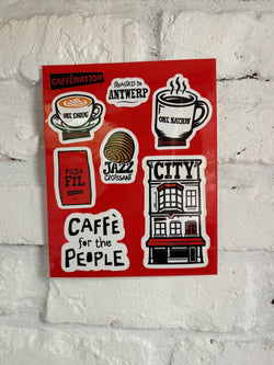 Caffenation Sticker sheet