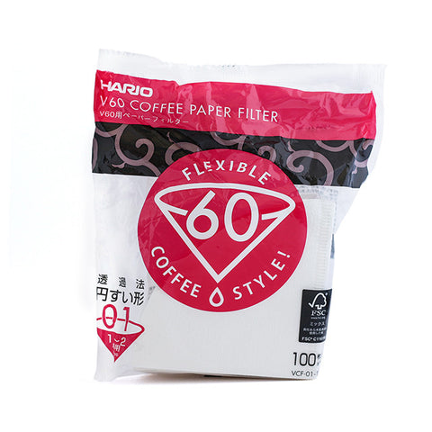 Hario V60 Paper Filters Size1 (100 filters pack)